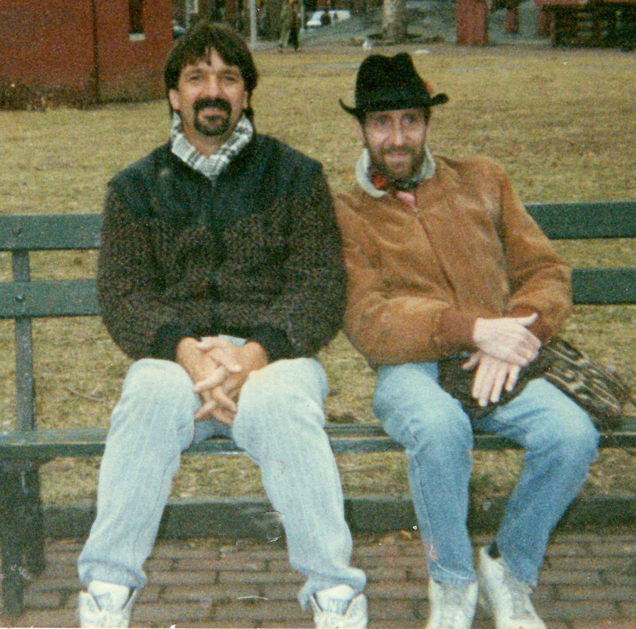 last photo with Robert Adsit before he died of AIDS